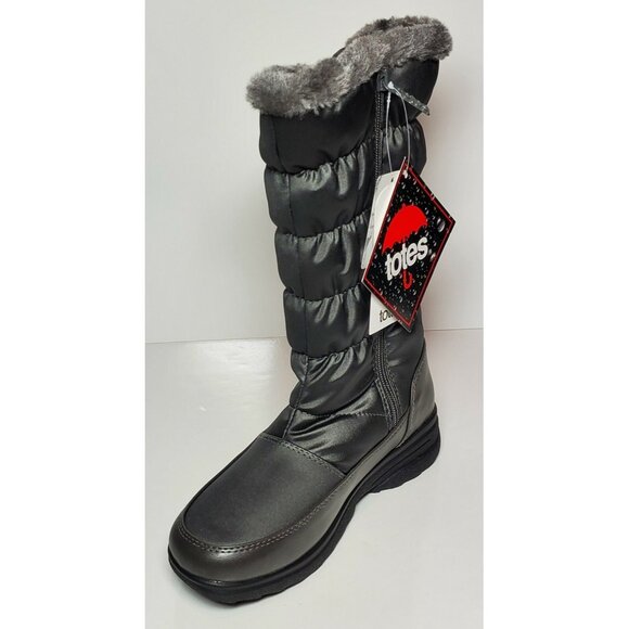 Totes Bryce Women's Size 6 Inside Zipper Faux Fur Lining  New/ Box - Picture 7 of 12